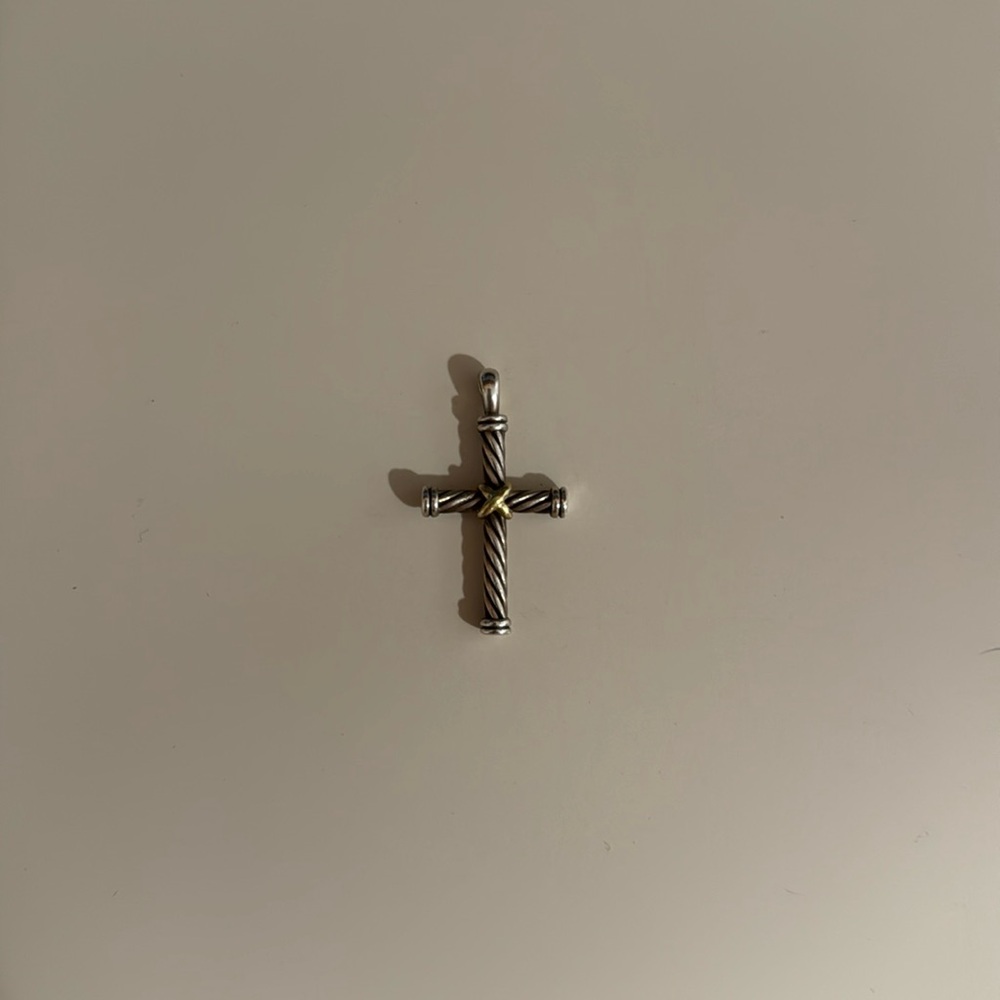 David Yurman mens Petite X Cross Pendant
